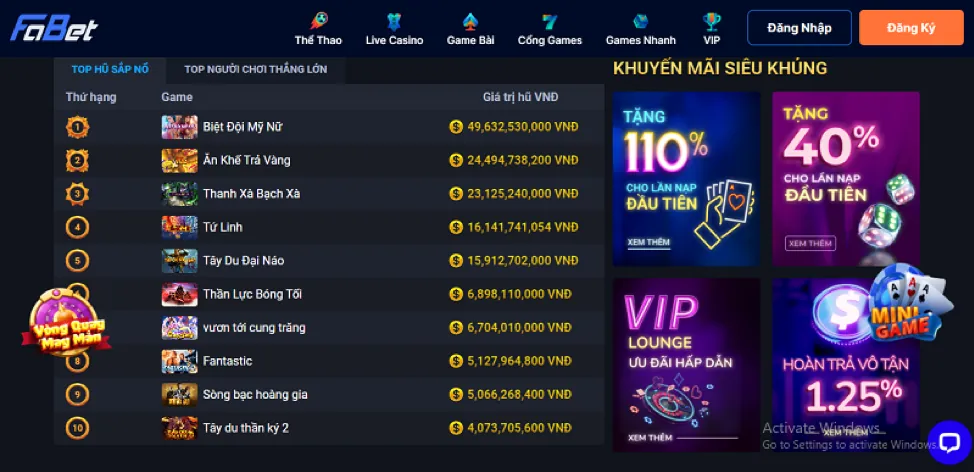 Game bắn cá Sunwim với đồ họa sống động